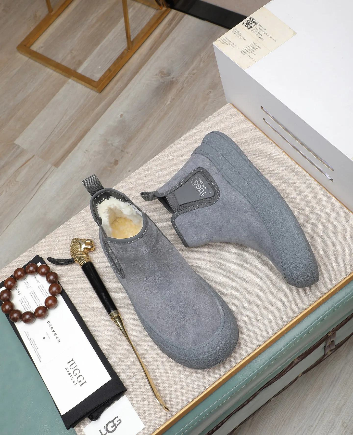 Men's shoes 💰580 IUGGI new retro presbyopia men's shoes, casual and versatile, full of high-end sense, fashionable, luxury and personalized style, joint model, retro presbyopia factor, full of handsome style, first layer suede cowhide, lining wool, rubber outsole, light and non-slip size: 39-44
